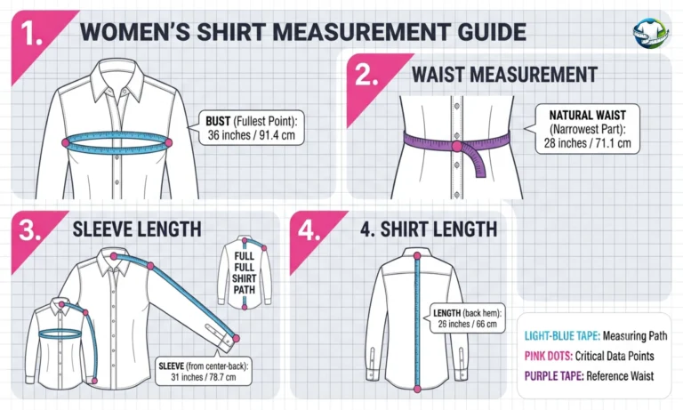 Women Shirt Size Chart
