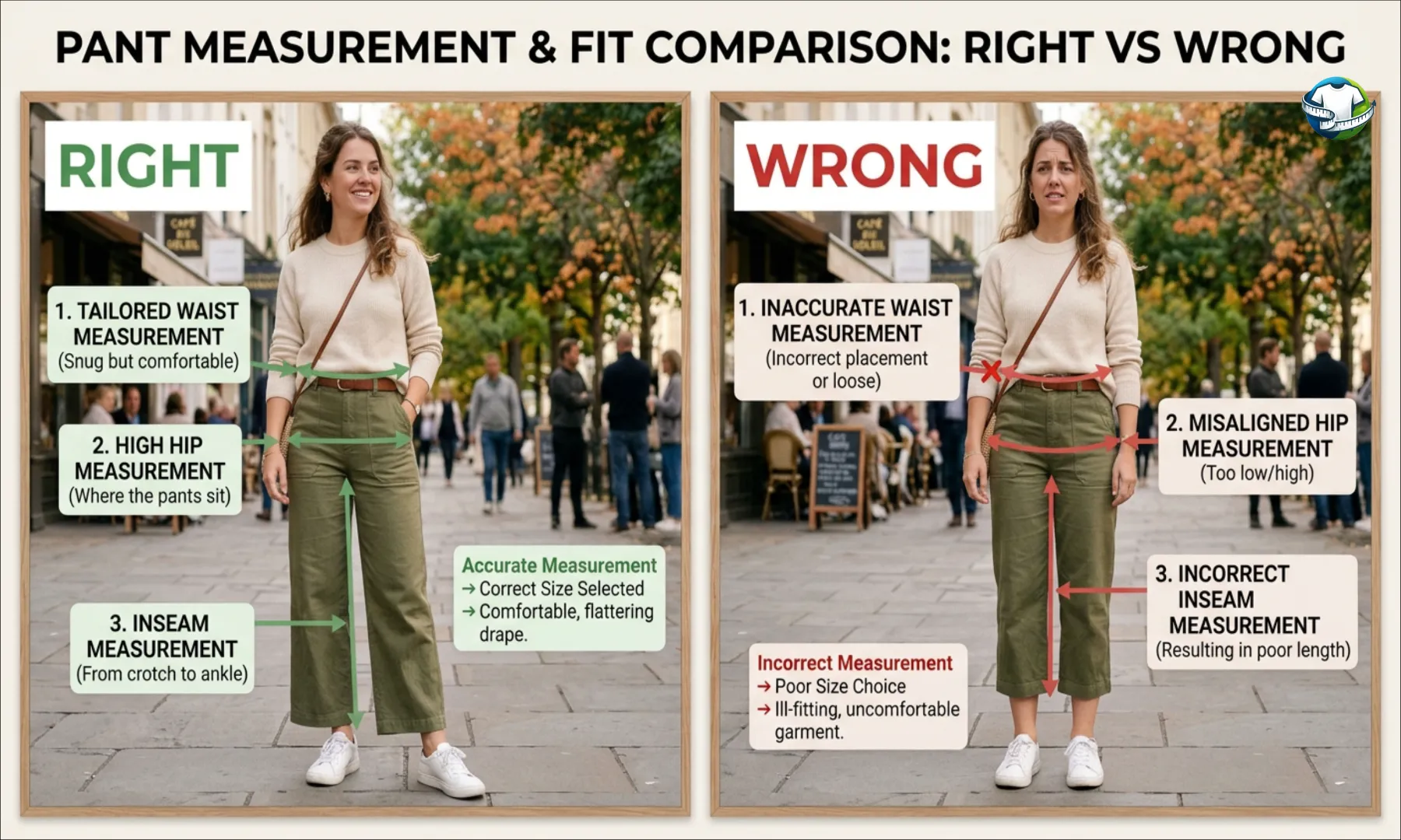 Women Pant Size Comparison